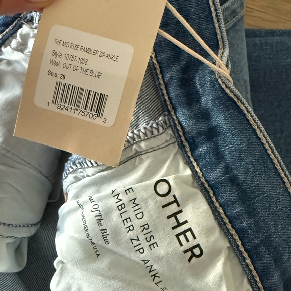 NWT Mother Jeans - The Mid Rise Rambler Zip Ankle - Picture 5 of 8